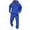Blue, variant on Men's And Women's Autumn Winter Casual Fashion Letter Print Hoodie Sweatshirt And Joggers Tracksuit Set