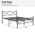 thumbnail image 6 of Full/Queen Size Metal Platform Bed Frame with Headboard and Footboard, 6 of 8