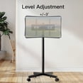 thumbnail image 5 of MountFTV Rolling TV Stand Mount for 23-60 inch,Mobile TV Stand Holds up to 88lbs with Height Adjustable,TV Cart with Locking Wheels Max 400x400mm Rolling TV Cart, 5 of 7