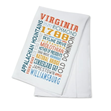 

Midlothian Virginia Typography (100% Cotton Tea Towel Decorative Hand Towel Kitchen and Home)