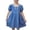 Blue A8, variant on Hrsba Kids Summer Dress,Casual Sleeveless Dress for Girls,Children's Denim Skirt Lightweight Breathable And Cool In Summer Girls' Dress With Lace Round Neck
