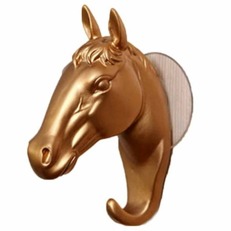 

TSApan Hooks Wall Piece Decorative Resin Home Furnishing Modern Small Horse Hooks Wall