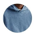 thumbnail image 3 of Resicozy Mens Hoodies Pullove Oversized Vintage Crewneck Sweatshirts with Pockets Athletic Sports Sweatshirt 2025 Blue XL, 3 of 3