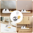 thumbnail image 3 of LOLIPPYY Inclined Dog Water Bowl Plastic Pet Feeder White for Home Use Non-Spill Design 1 Set, 3 of 8