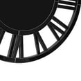 thumbnail image 5 of SHYFOY Round Black Glass Wall Clock - 32" Modern Large Clocks Wall Decor for Living Room Office Bedroom Fireplace, 5 of 11