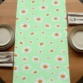 thumbnail image 5 of Table Runners 90 Inches Long Dress Scarves, Spring Floral Daisy Farmhouse Coffee/Dining/Kitchen Table Runner for Living Room, Sage Green Elegant Pastoral Flowers 13x90 Inch, 5 of 9