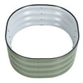 thumbnail image 1 of Metal De Jardín Elevado De Metal Grande Al Aire Libre, Sembradora De Goma De Acero Inoxidable Oval 304, 23.6x23.6x11in, Adecuado Para Hogar, Escuela, Jardinería, Granja, 1 of 7