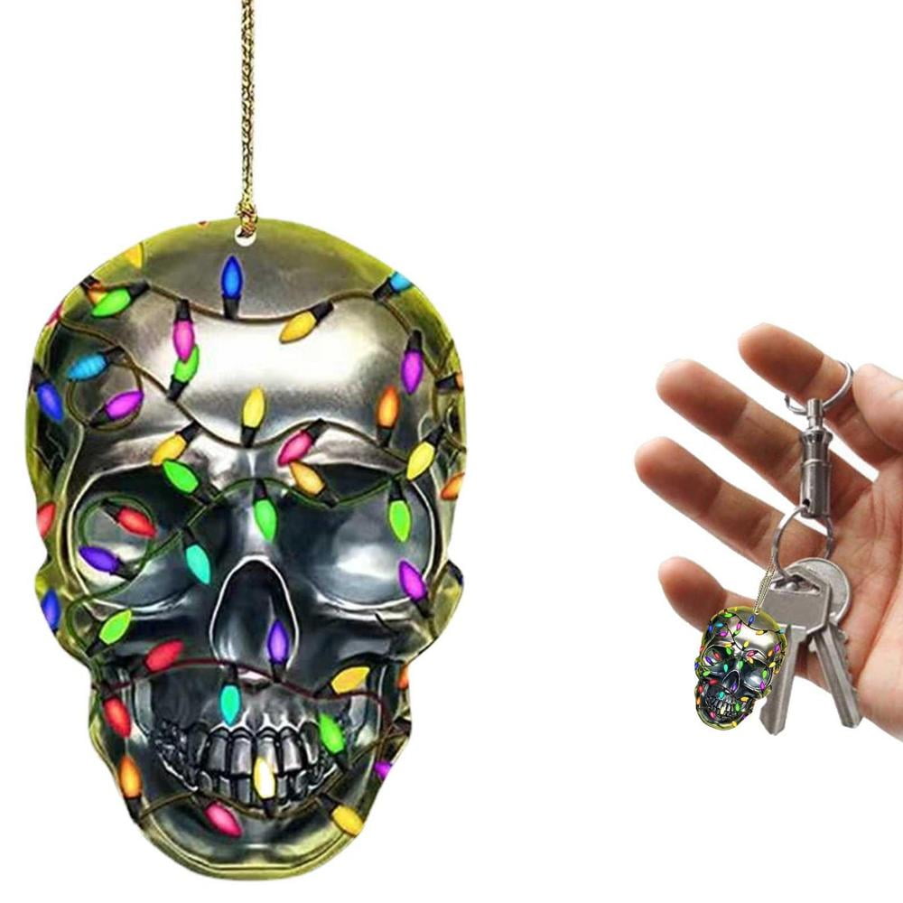 Skull Car Hanging Ornament | Skeleton Head Car Pendant for Rearview  Mirrors,Auto Hanging Decorative Mirror Charm Accessories Kumprohu
