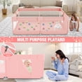 thumbnail image 4 of Babyeap Baby Playpen With Mat,50"x50"Play Pen for Babies and Toddlers,Play Yard With Gate for Indoor Outdoor,Pink, 4 of 7