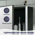 thumbnail image 6 of Jarbalai 20x16" LED Lighted Medicine Cabinet, Black Single Door Wall Mount Bathroom Mirror Cabinet, 6 of 9