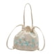 thumbnail image 5 of Bolso de hombro de Hanfu lindo bolso de cubo con cordón para celebración regalo de mujeres Azul, 5 of 7