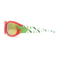 thumbnail image 3 of Boys Color Mirror T-Rex Dinosaur Print Arm Oval Sport Sunglasses Red - Orange Mirror, 3 of 4