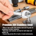 thumbnail image 4 of 40Pcs Metric M8-1.25 Hex Nuts (A2-70), 304 Stainless Steel Hex Drive Fasteners Standard Coarse Thread Hex Machine Screw Hardware Replacement Hexagonal Nut Bolt, 4 of 6