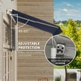 thumbnail image 4 of Outsunny 10' x 8' Blue Manually Retractable Patio Awning, UV Resistant, 4 of 10