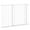 White, variant on PawHut 30"- 34" Extra Wide Dog Gate with Double Locking System Black