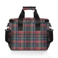 thumbnail image 7 of FORMRS Insulated Cooler Bag 24 Cans Capacity Soft Leakproof Lunch Box with Side Pockets, Warm Tartan Mosaic, 7 of 7