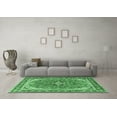 thumbnail image 3 of Ahgly Company Indoor Square Persian Emerald Green Traditional Area Rugs, 6' Square, 3 of 4