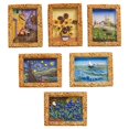 thumbnail image 1 of Van Gogh Inspired 3D Textured Refrigerator Magnets - Home Decor Set, 1 of 8