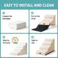 thumbnail image 4 of Dog Stairs COZY KISS para perros pequeños con funda a prueba de fugas, color beige, 4 of 7