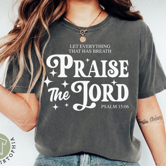 Praise The Lord Shirt Retro Christian Tee