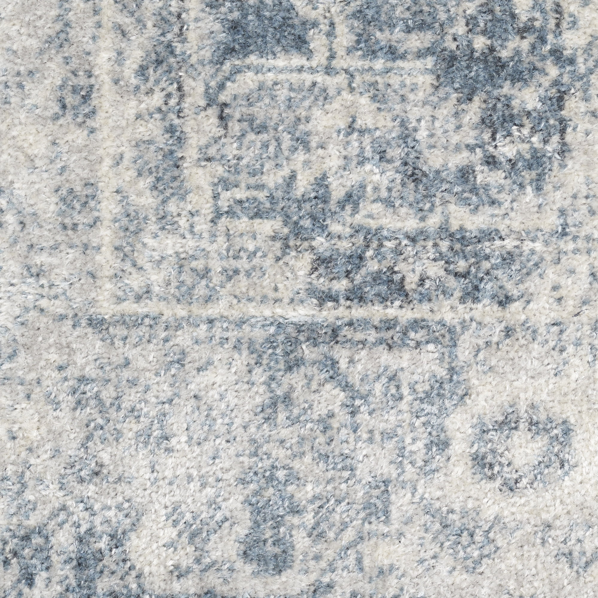 Nourison Astra Machine Washable Persian Blue/Ivory 2'2" x 8' Area Rug (2x8)