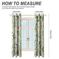 thumbnail image 2 of Floral Colorful Flower Blackout Curtains, Watercolor Pattern Window Treatment Grommet Curtains for Bedroom Thermal Insulated Window Curtains for Living Room 2 Panel Set, 2 of 5