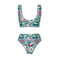 thumbnail image 6 of Rocae Swimming Bulldog for Bikini Set for Women Two Piece Sexy High Swimsuits Split Crossover Bikini Medium, 6 of 9