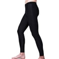 thumbnail image 4 of Mallas de entrenamiento para hombre, tecnología de ventilación y ajuste de compresión, pantalones de compresión ligeros, color negro, talla M, 4 of 14