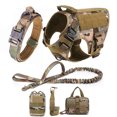 thumbnail image 1 of Large Dog Collar Military Dog Harness And Leash Set Pet Training Vest Tactical German Shepherd K9 Harnesses For Small Dogs ShopWise Round, 1 of 8