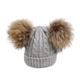 thumbnail image 1 of Gorro de lana Qarigey cálido para invierno suave y cómodo para niños Gris claro, 1 of 6
