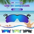 thumbnail image 3 of Clip Cap Sports Sunglasses, Mens Clip on Sunglasses Hiking-US Biking For R9T7, 3 of 7