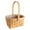 C, variant on UJMNHYGT Woven Flower Arrangement Basket Handmade Craft with Handle, Natural Style Flower Gift Basket for Indoor Decoration Storage, Home Wedding Boho Living Room Flower Girl Basket Wooden Basket
