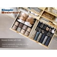 thumbnail image 2 of Simple Houseware Closet Ropa interior Organizador Cajón Divisor 4 Set Negro, 2 of 5