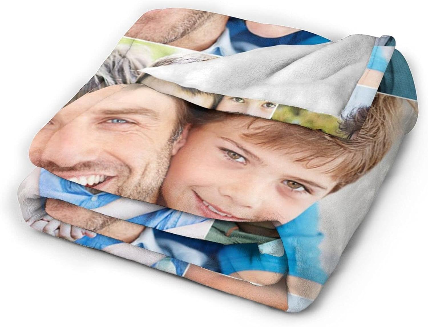 Custom Blanket with Photos Text Customized Blanket Personalized Flannel Throw Blankets for Adult Kid Birthday Christmas Halloween Fathers Mothers Valentines Day Gift 40 x 50 Walmart