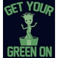thumbnail image 2 of Men's Marvel Baby Groot St. Patrick's Day Get Your Green On  Graphic Tee Navy Blue Medium, 2 of 5