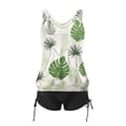 thumbnail image 4 of BOOMNY Womens Tankini Sets 2 Peice Swimsuit For Women Hawaii Graphic Swimwear Tummy Control High Waist Cozy Soft Bathing Suits, 4 of 4