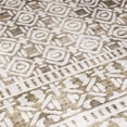 thumbnail image 3 of ReaLife Rugs Machine Washable Printed Luna Tribal Stripe Light Beige Ivory Eco-friendly Recycled Fiber Area Runner Rug (7'6" x 9'6"), 3 of 7