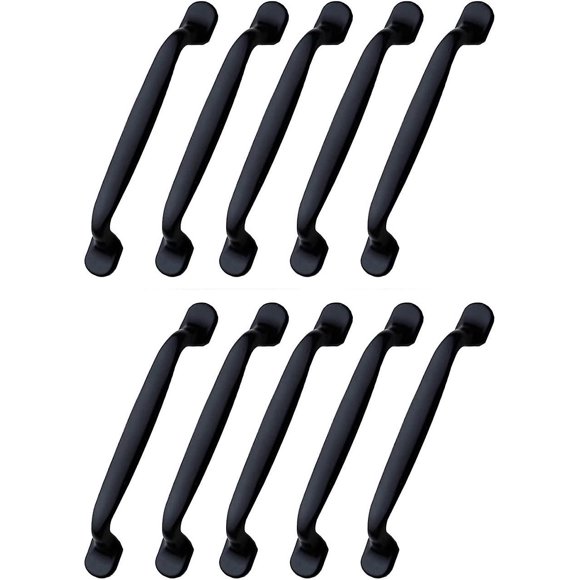10pcs Black Cupboard Handle 128mm Furniture Handle- Kitchen Cabinet Door Cupboard Pulls