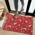 thumbnail image 2 of Red Christmas Reindeer and Snowflake Pattern Door Rugs,Washable Non Slip Door Mats Indoor,Decorative Door Mats,Entry Mat Indoor for Entrance,Bedroom,Kitchen,Bathroom,20"x32", 2 of 6