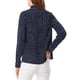 thumbnail image 5 of Camisas de botón de manga larga con estampado para mujer Inspire Chic S Azul, 5 of 7