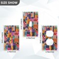 thumbnail image 7 of Yayeee Duplex Wall Plate 1-Gang 4.5"x2.7" Home Receptacle Light Switch Decorative Outlet Cover, Art Buildings, 7 of 7