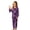 v-304Purple332, variant on CAIVO Skull Printed Halloween 2 Piece Pajama Set Girls, Round Neck Long Sleeve Shirt With Matching Jogger Trousers, Kids Holiday Nightwear Loungewear