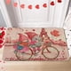 thumbnail image 4 of Felpudo de San Valentín | Felpudo antideslizante con diseño de gnomo y corazón para puerta de entrada | Alfombra de entrada para interior y exterior | 40 x 60 cm, 4 of 8