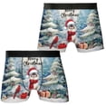 thumbnail image 3 of Merry Christmas Ragdoll Enjoys Catmas Winter Xmas Holiday All Over Print Boxer Briefs Underwear for Men Dad Cat Lover Kitten Owner Gifts Idea - 02022, 3 of 6