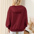 thumbnail image 5 of Kmdttou Women's Hoodies for Casual Loose Lantern Sleeve Solid Color Thin Hoodie Sweatshirts Fashion Tops on Clearance!, 5 of 8