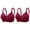 2 Red, variant on Women's 2 Pack Push Up T-Shirt Bra Adjustable Straps Decorative Accent Cute Hearts Comfortable Everyday