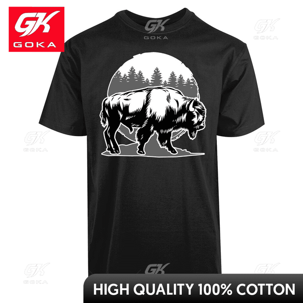 Camisetas con estampado de animales Big Bison ropa para hombre novedad en camisetas y camisetas de algodón para mujer Camiseta estampada ropa Y2K camiseta divertida bonita