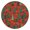 Red Christmas Tree-1, variant on Red Christmas Tree Pattern Round Fitted Tablecloth with Elastic Edge,Dining Table Cover Waterproof,Outdoor Round Tablecloth for Camping,Dining,Indoor and Outdoor
