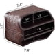 thumbnail image 4 of Soporte de cuero para control remoto, televisor de escritorio giratorio de 360 grados, flores antiguas oso de fresa Electrónica, 4 of 6