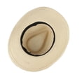 thumbnail image 3 of Sombrero de paja para el sol Colcomx Estilo vaquero occidental Ala grande Floppy Packable Beige, 3 of 8